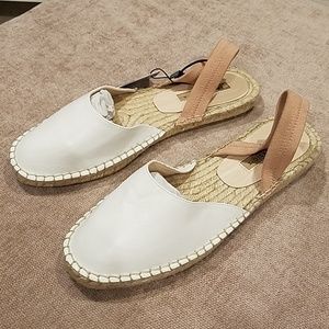 Zara pink and white espadrilles
